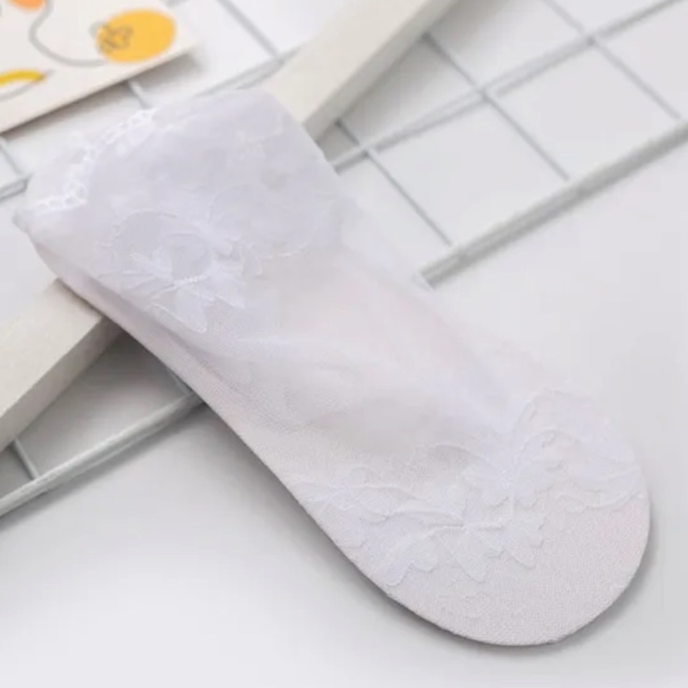 White Invisible Socks